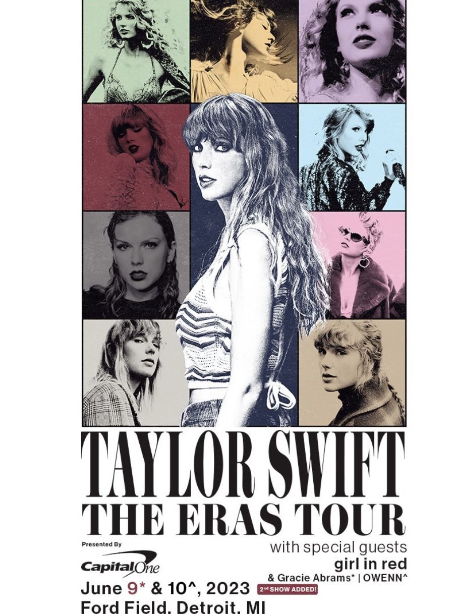 Taylor Swift with girl in red and OWENN Tickets