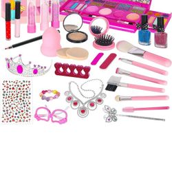 Kids Makeup Kit for Girl, Toddler Toys for Girls Washable Real Makeup for Little Girls Toys