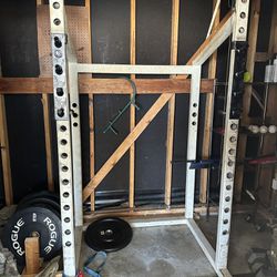 Workout Rack With Barbell