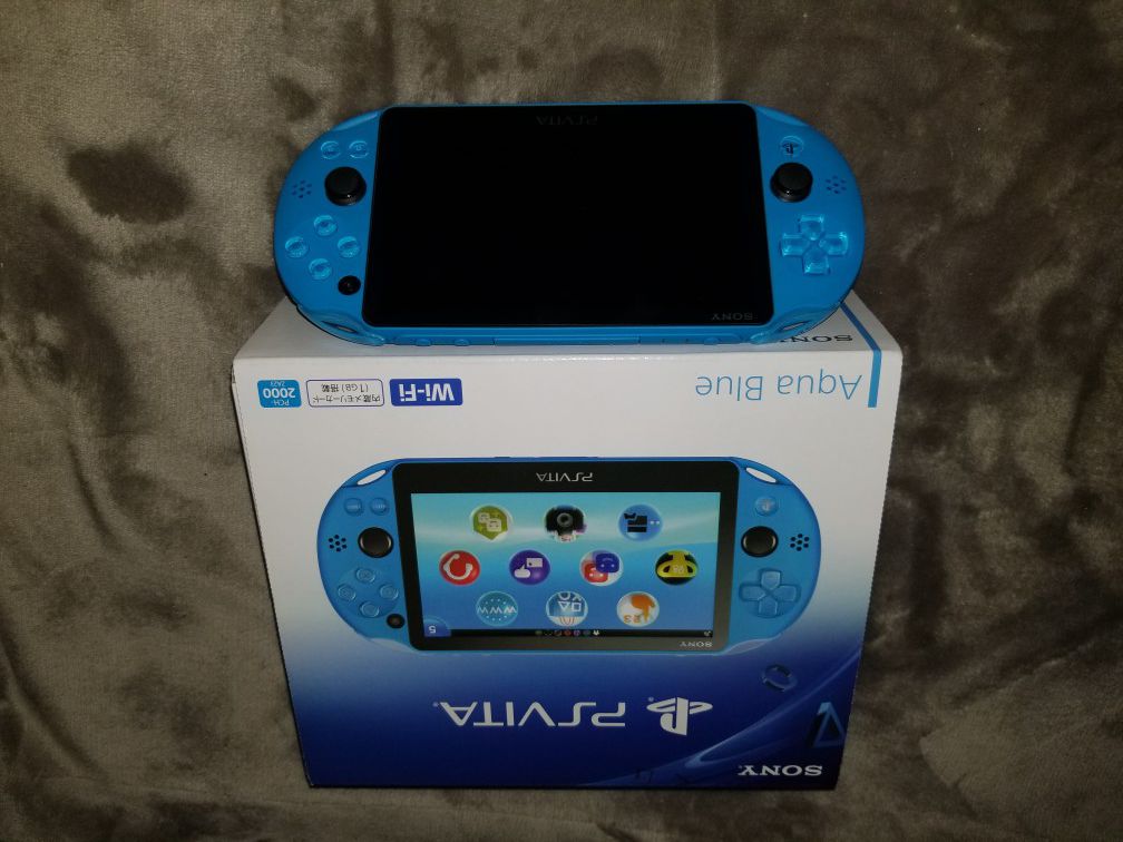 Playstation Vita Aqua blue 3.68 rare color for Sale in Heathrow