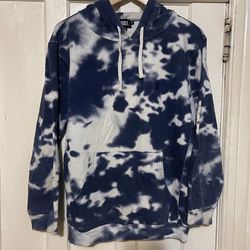DIAMOND SUPPLY/GRIZZLY MEN'S BLUE PULL-OVER HOODIE/SWEATSHIRT size M