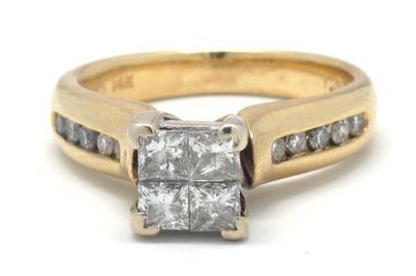 Ladies Diamond/14K Gold Ring