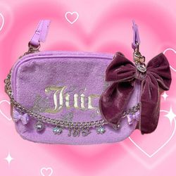New Juicy Couture Violet Tulle/Purple Wingin It Camera Bag and Accessories 