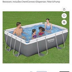 Bestway Power Steel 9’3” x 6’5” x 33” Above Ground Pool Set