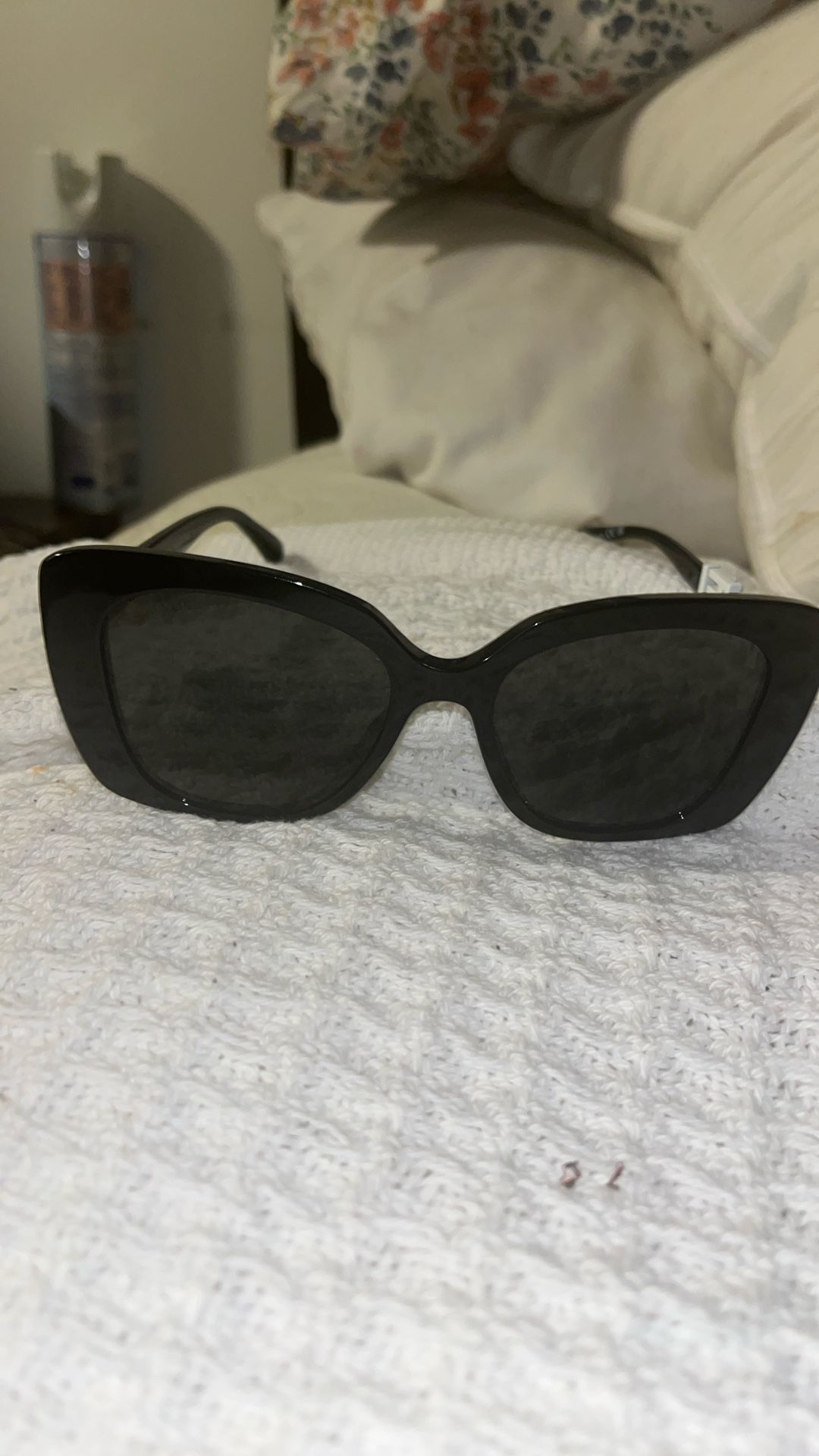 4.5 (53) · Brand: CHANEL · $645.00 CHANEL 5422B, a pair of women's sunglasses from the luxury fashion brand Chanel. The frame is made of black acetat