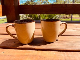 Set of 2 Ceramic Coffee Mugs