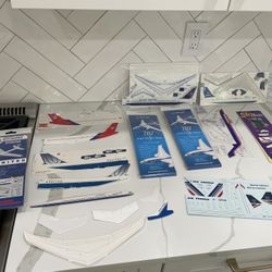 6 Airplane Foam Models Some With Launchers 