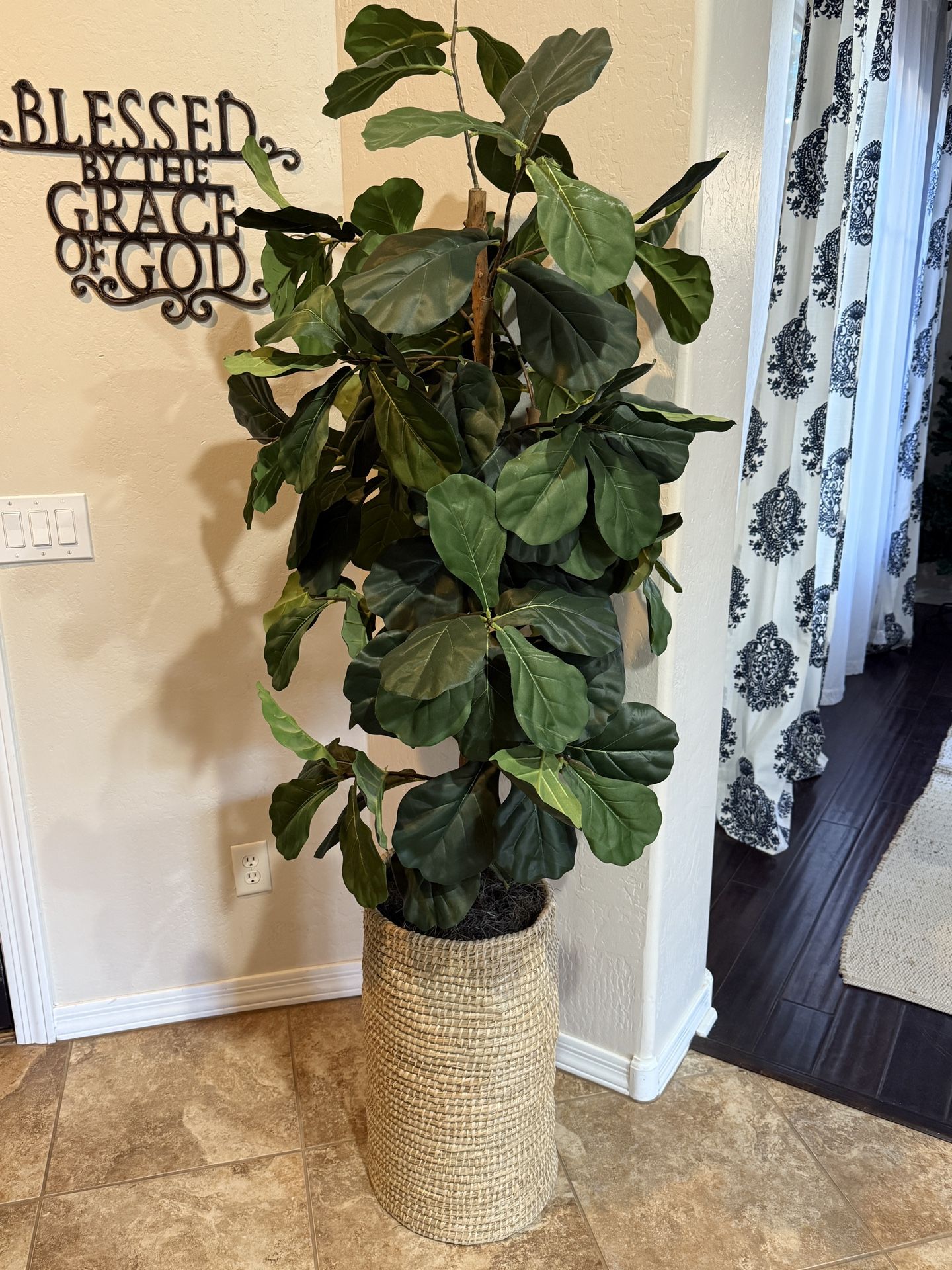 Faux Fig Leaf Tree