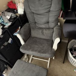 Rocking Chair With Foot Stool