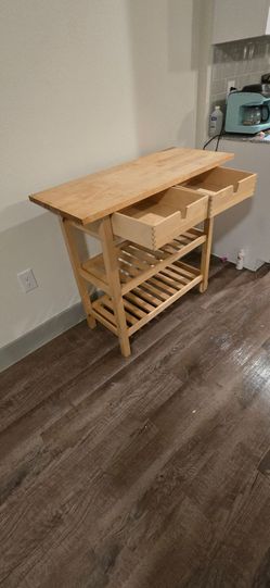 FÖRHÖJA
Kitchen cart, birch, 39 3/8x16 7/8.5