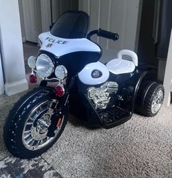 Lil' Rider Mini Three Wheel Police Chopper Ride-On Toy Motorcycle Car Truck