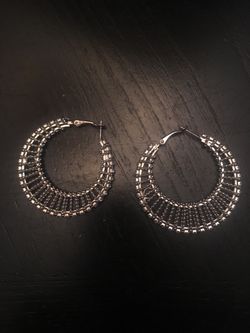 Silver earrings
