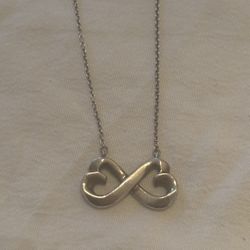 Tiffany Paloma Picasso Double loving  Heart Necklace