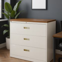 🔥 Heavy-Duty 3-Drawer Lateral File Cabinet – Great Condition! 🔥