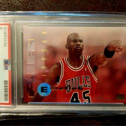 1994/95  Michael Jordan #45 Emotion NM-MT PSA 8 graded 