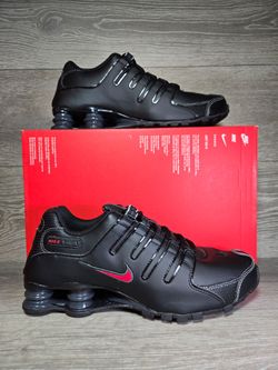 Nike Shox NZ Black Varsity Red Shoes Mens Size 8.5 / Womens Size 10 378341-017
