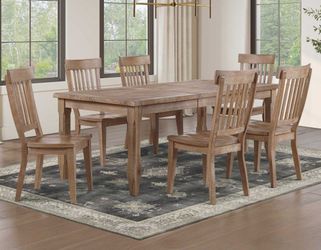 RV700- Riverdale Leg Table with 4 Wooden Side Chairs