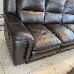 Leather Set Sofas And Recliners 