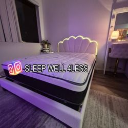 NEW  QUEEN BED FRAME AND MATTRESS 