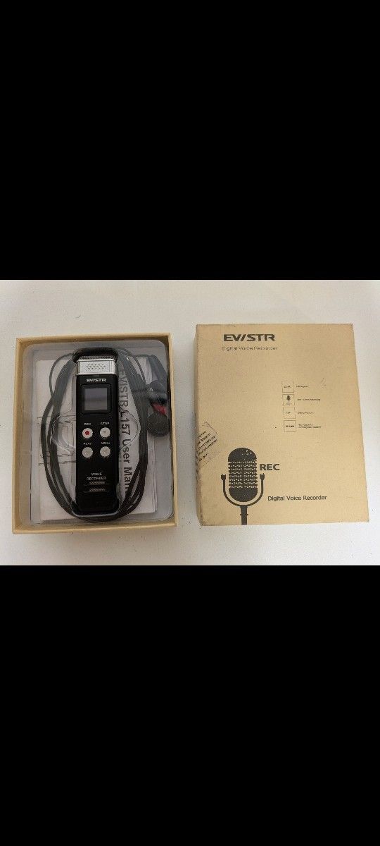 EVISTR Digital Voice Recorder with Box
