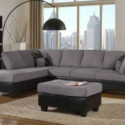 New Grey Sectional Only
