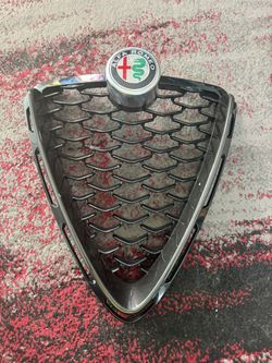 Alfa Romeo Giulia Glossy Black Front Grille Bumper Hood Cover OEM