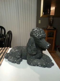 Vintage poodle statue