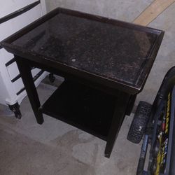 Marble Top End Table