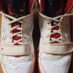 Jordan Phase 23 Mens Size 10 Shoes Basketball White Red High Tops Hopps