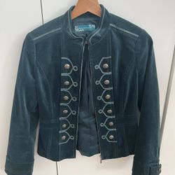 Bestibelli Green Velvet Jacket Size XS/S