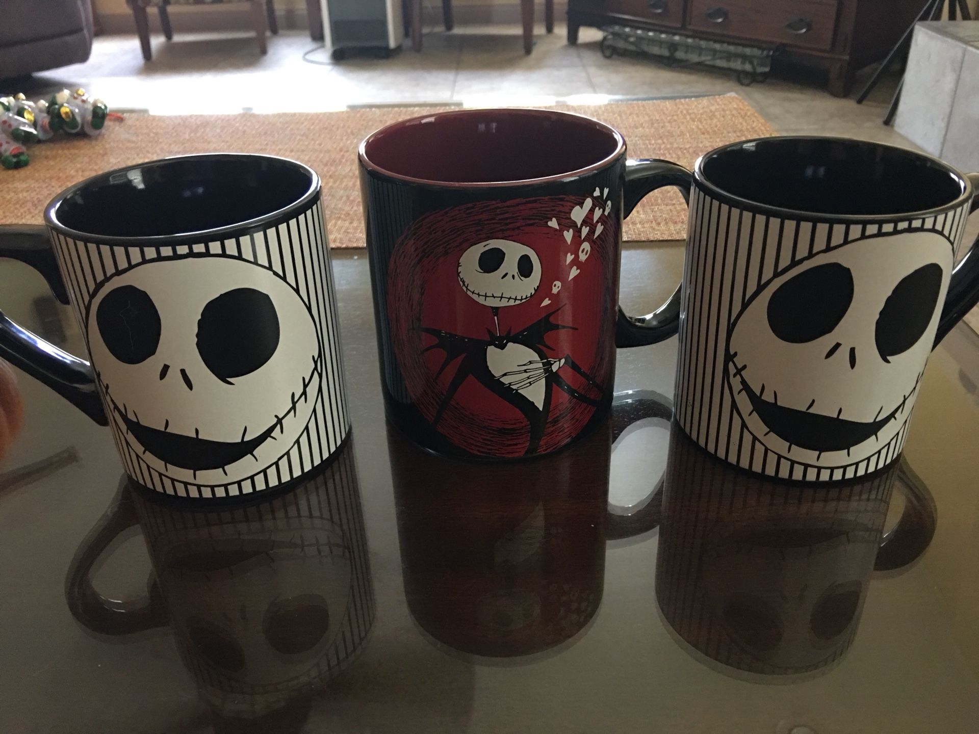 Nightmare Before Christmas mugs. 3 for $10