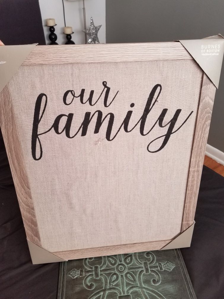 Decorative office pin board