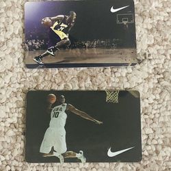 KOBE BRYANT COLLECTIBLE MEMORABILIA NIKE CARDS 