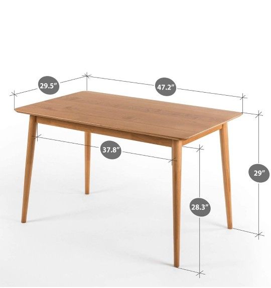 Zinus mid century style table. Measurements are in photos.
$228 FIRM