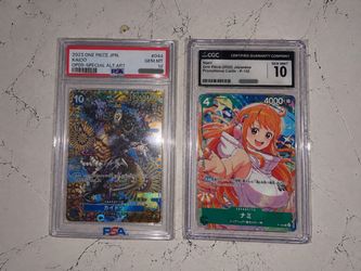 One Piece PSA 10 Kaido + CGC 10 Nami Slabs — Bundle