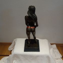 Olaf ODegaard European Bronze Female Sculpture 