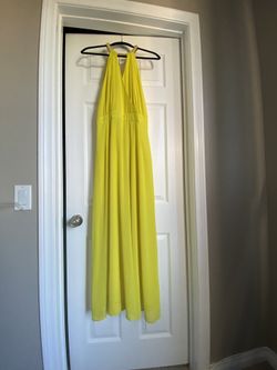 Formal Dress - Bright Yellow Long