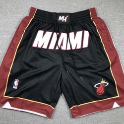 Miami Heat Just Don Shorts Size Medium-XL