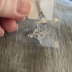 White cross necklace