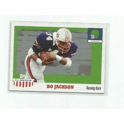 BO JACKSON (Auburn) 2005 TOPPS ALL AMERICAN FOOTBALL CARD #59 Additional Discounts Apply 