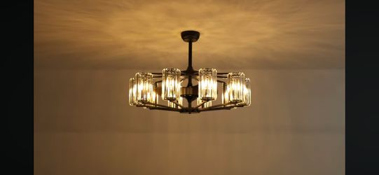 SILJOY Flush mount Ceiling Fan with Light and Remote Control Include