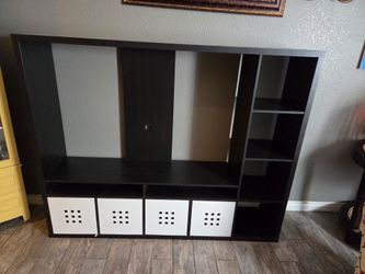 black cabinet with drawers