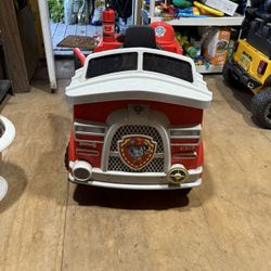 Paw Patrol Battery Operated Fire Truck