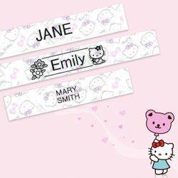Hello Kitty Personalized Label Waterproof Name Sticker Label
