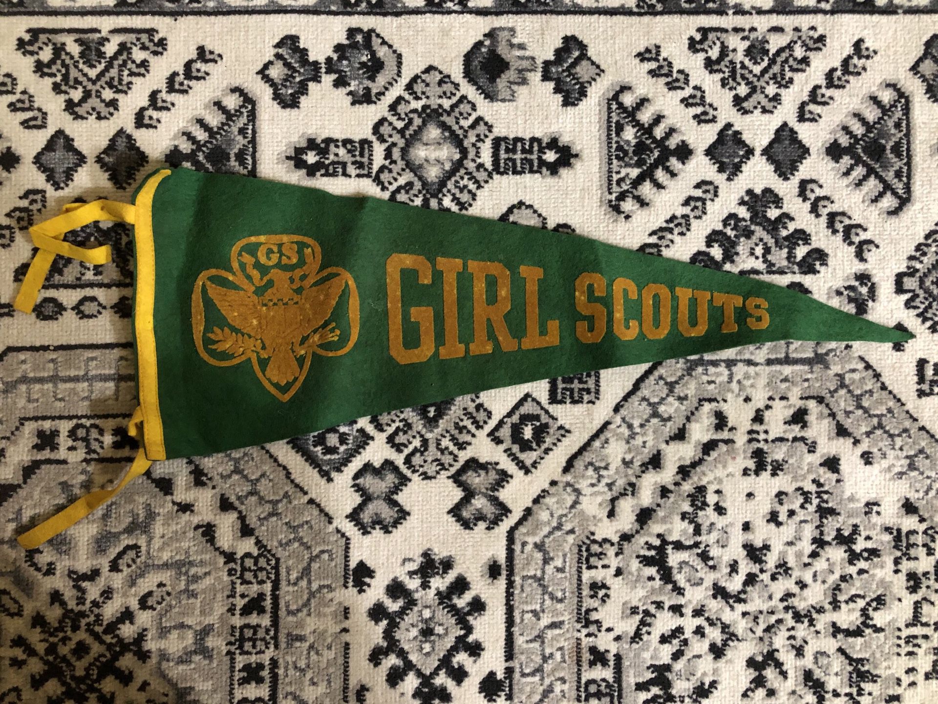 Vintage Girl Scouts Pennant