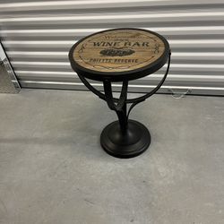 WINE PUB END TABLE/ DECORATOR TABLE 