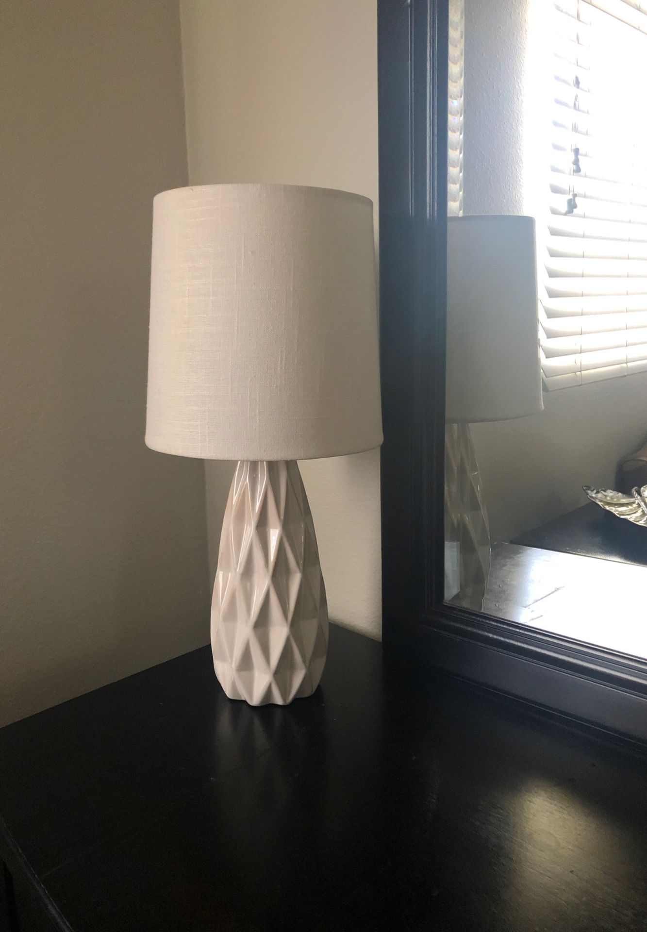 Beautiful stylish white lamp