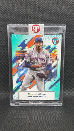 Topps Pristine Refractor Aqua 2025 Team colors /199  Edwin Díaz #102 Mets / Dodgers