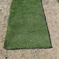 Fake Grass Rug 34 Inches Wide By 80 Inches Long Good Condition