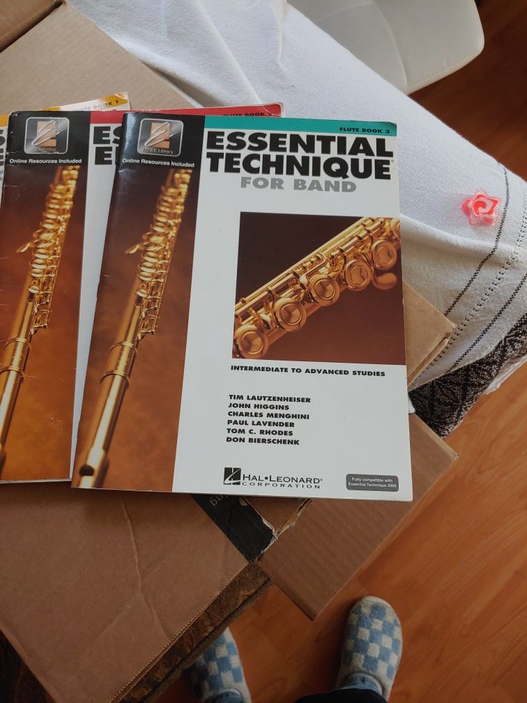 1,2,3 Flute books & Clarinet Book 1